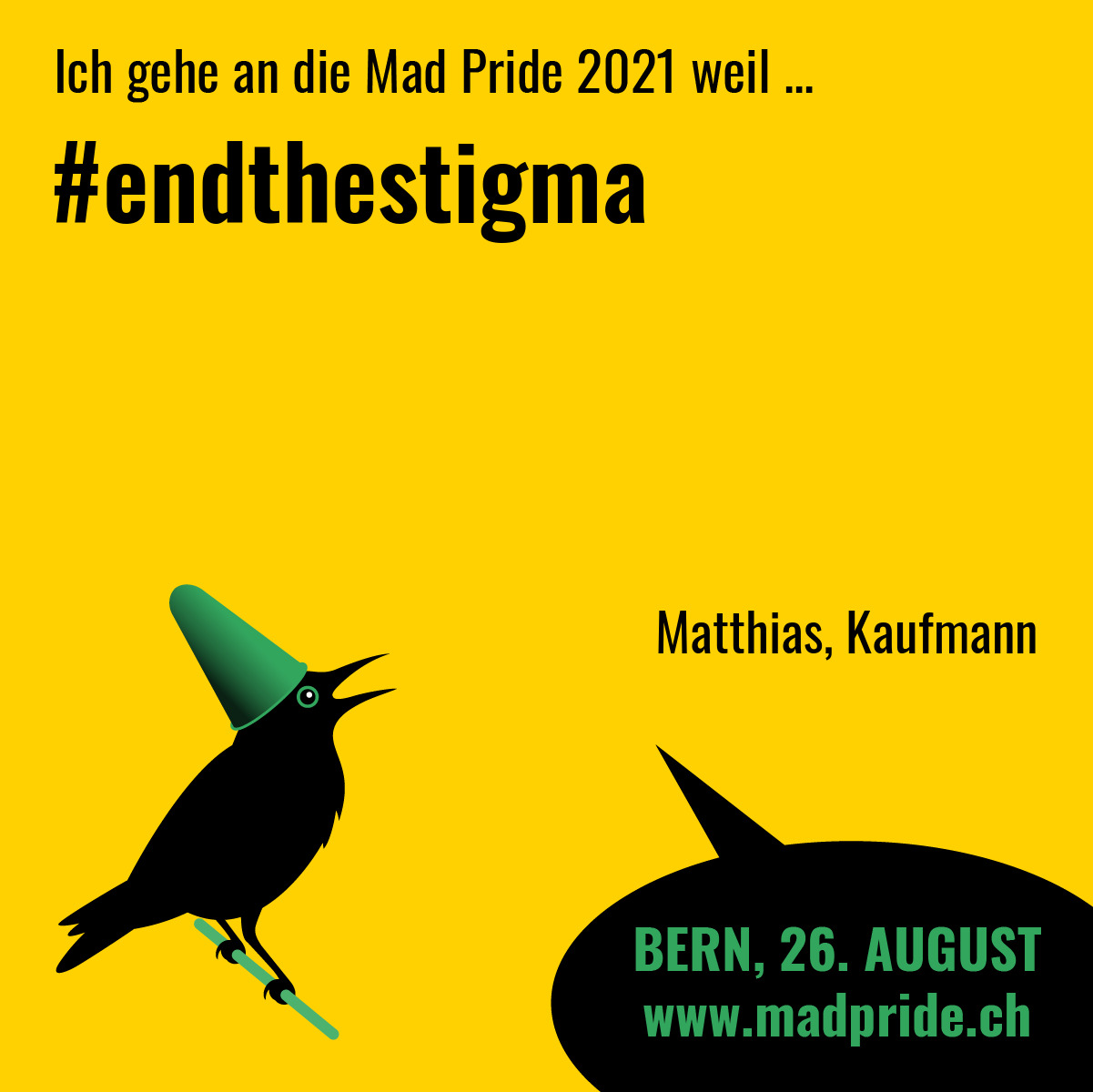 #endthestigma Matthias, Kaufmann